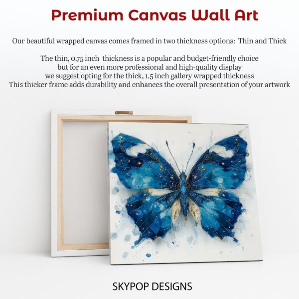 Blue Butterfly Art