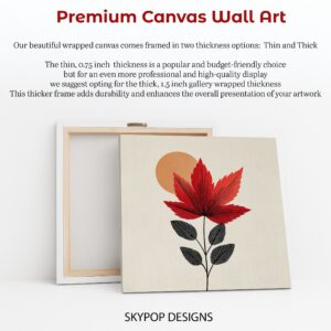 Maple Leaf Sunset Art