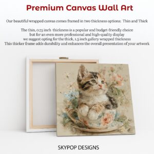 Kitten in Teacup Art