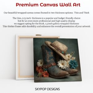 Cowboy Boots and Hat Art