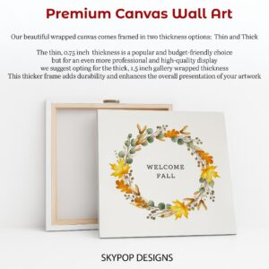 Autumn Wreath Welcome Art