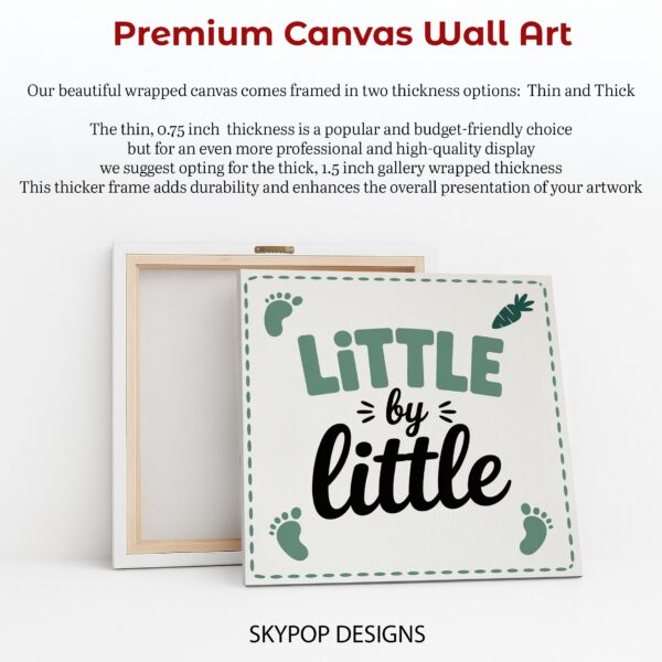 Little By Little Baby Footprint Art