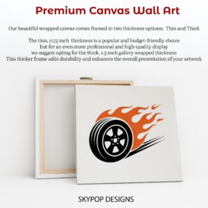 Flaming Tire Art