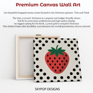 Polka Dot Strawberry Art