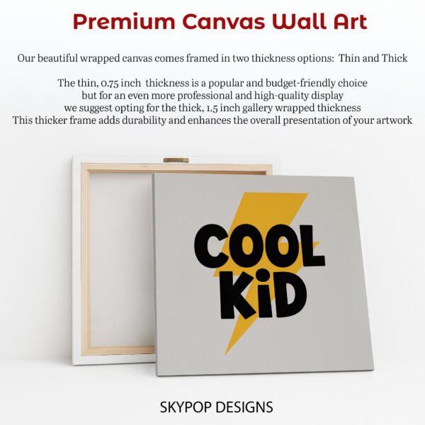 Cool Kid Lightning Bolt Art