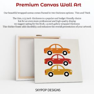 Colorful Retro Car Art