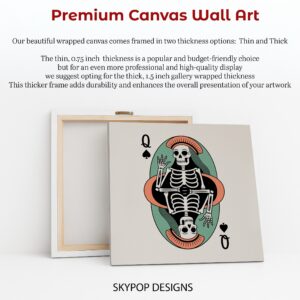 Skeleton Playing Card Art