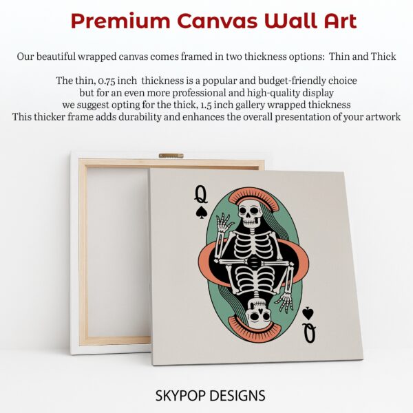 Skeleton Playing Card Art