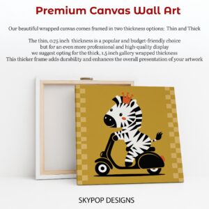 Zebra Scooter Art