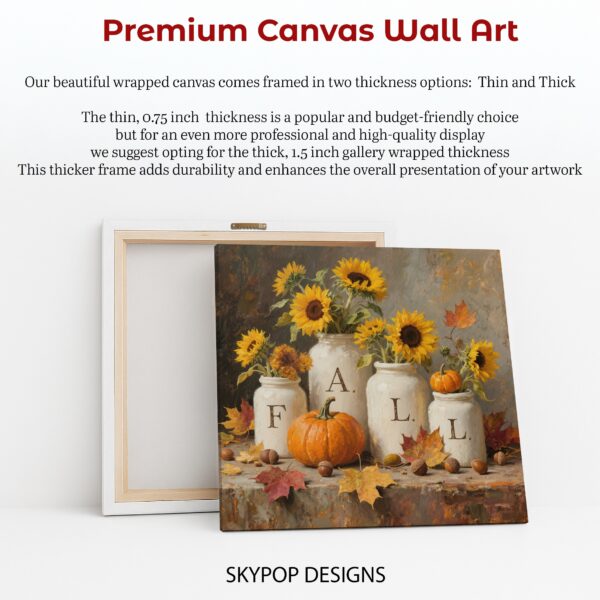 Fall Harvest Sunflower Art
