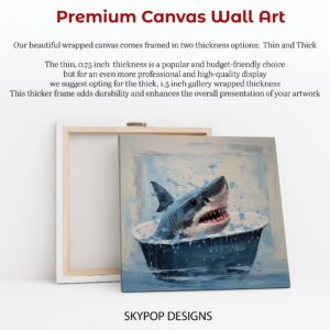 Shark Bath Time Fun Art
