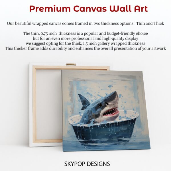 Shark Bath Time Fun Art