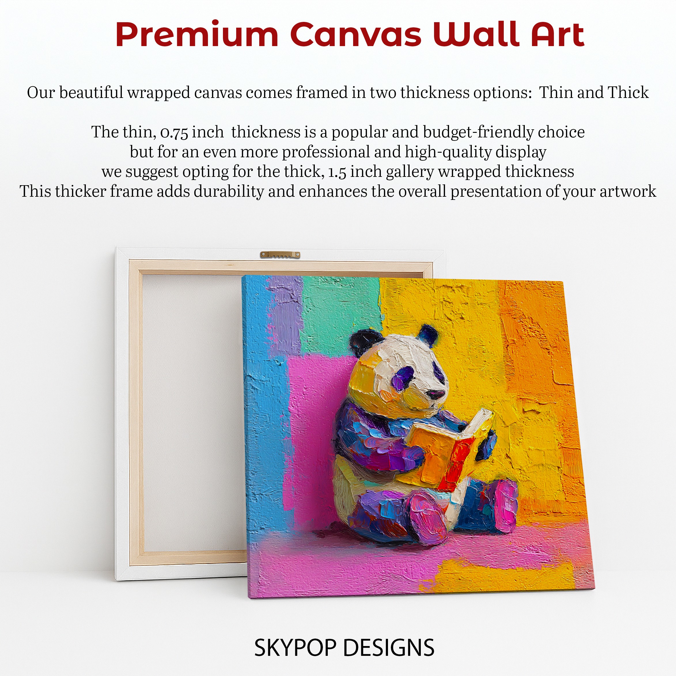 6.jpg Panda Reading Book Art