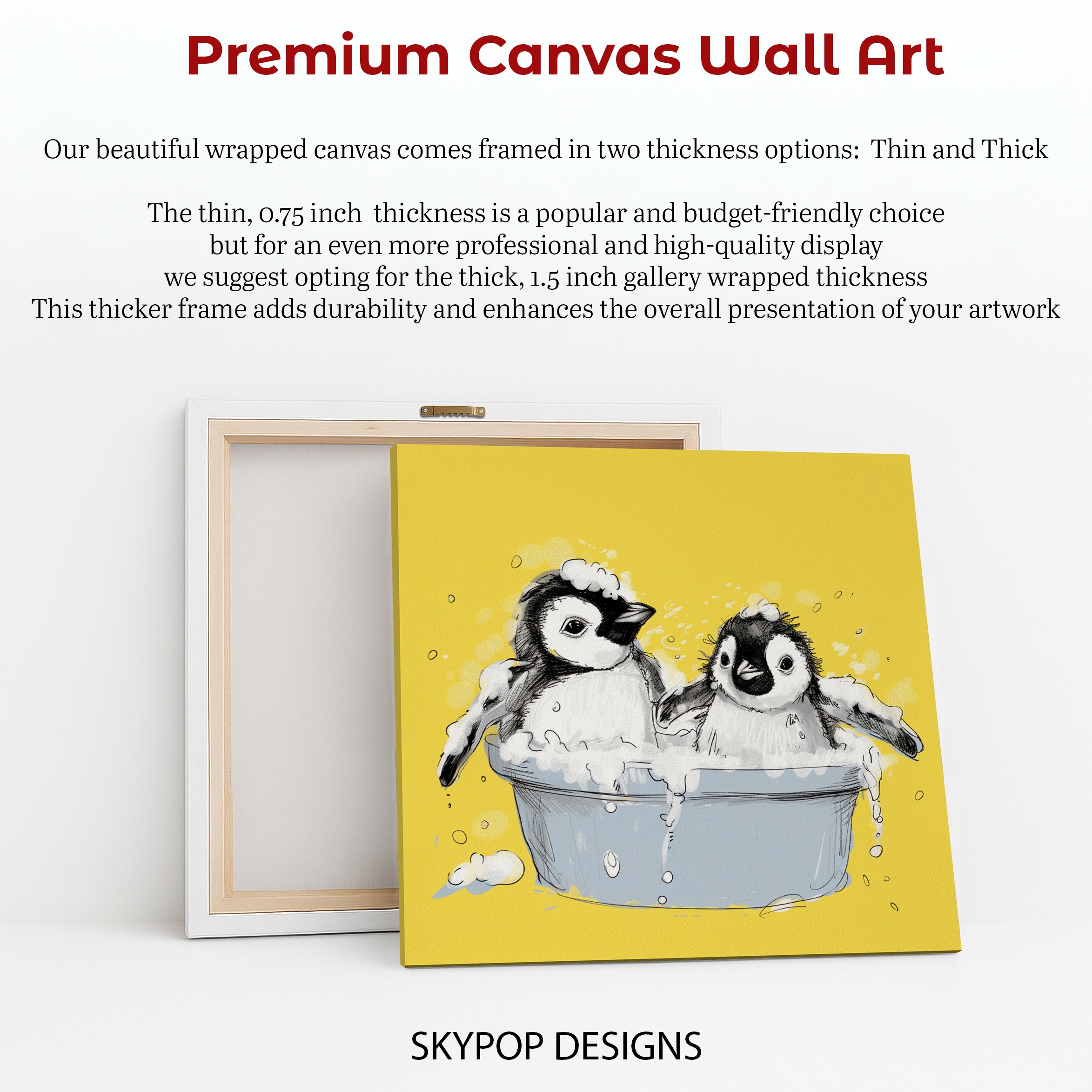 6.jpg Penguin Bath Time Art