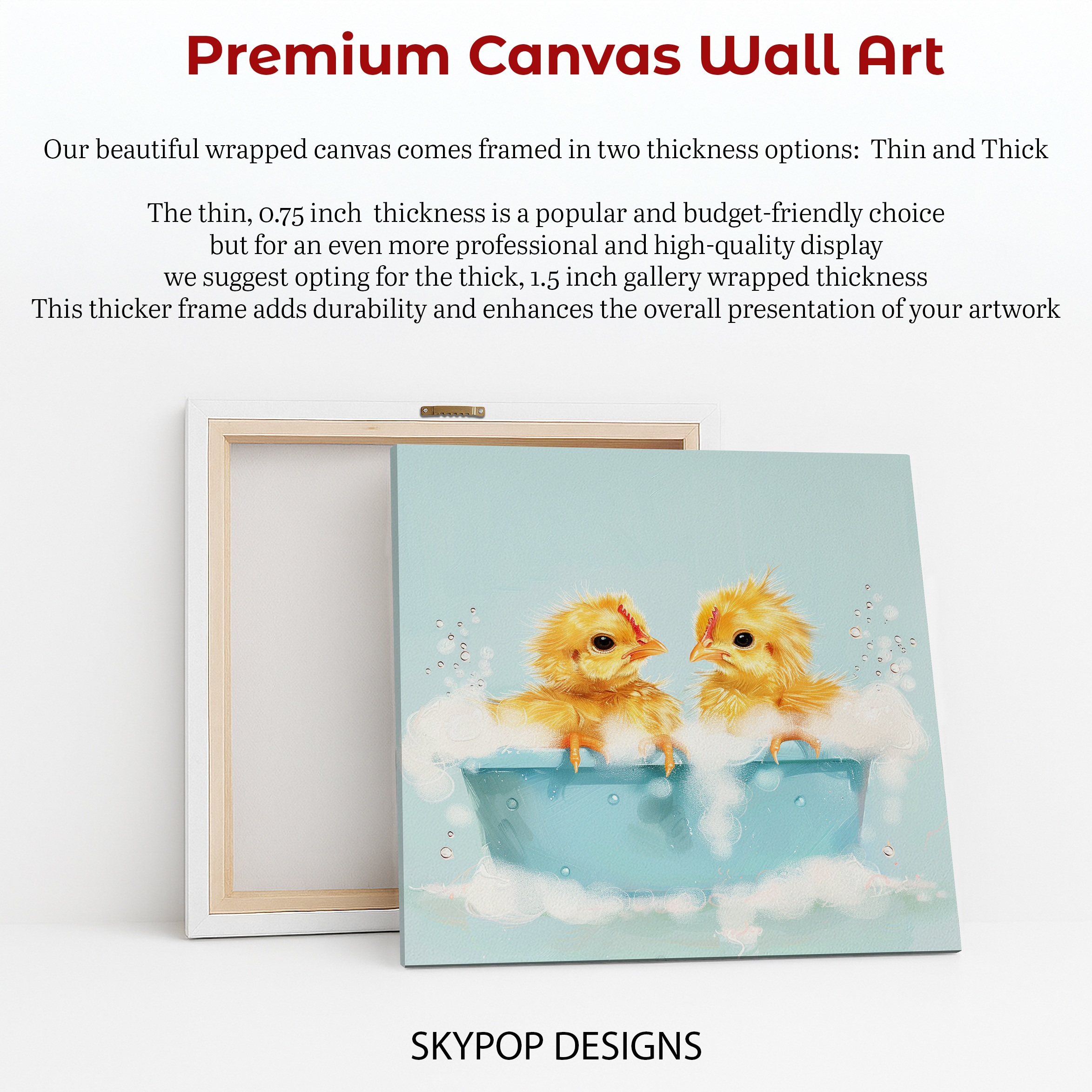 6.jpg Baby Chicks Bath Time Art