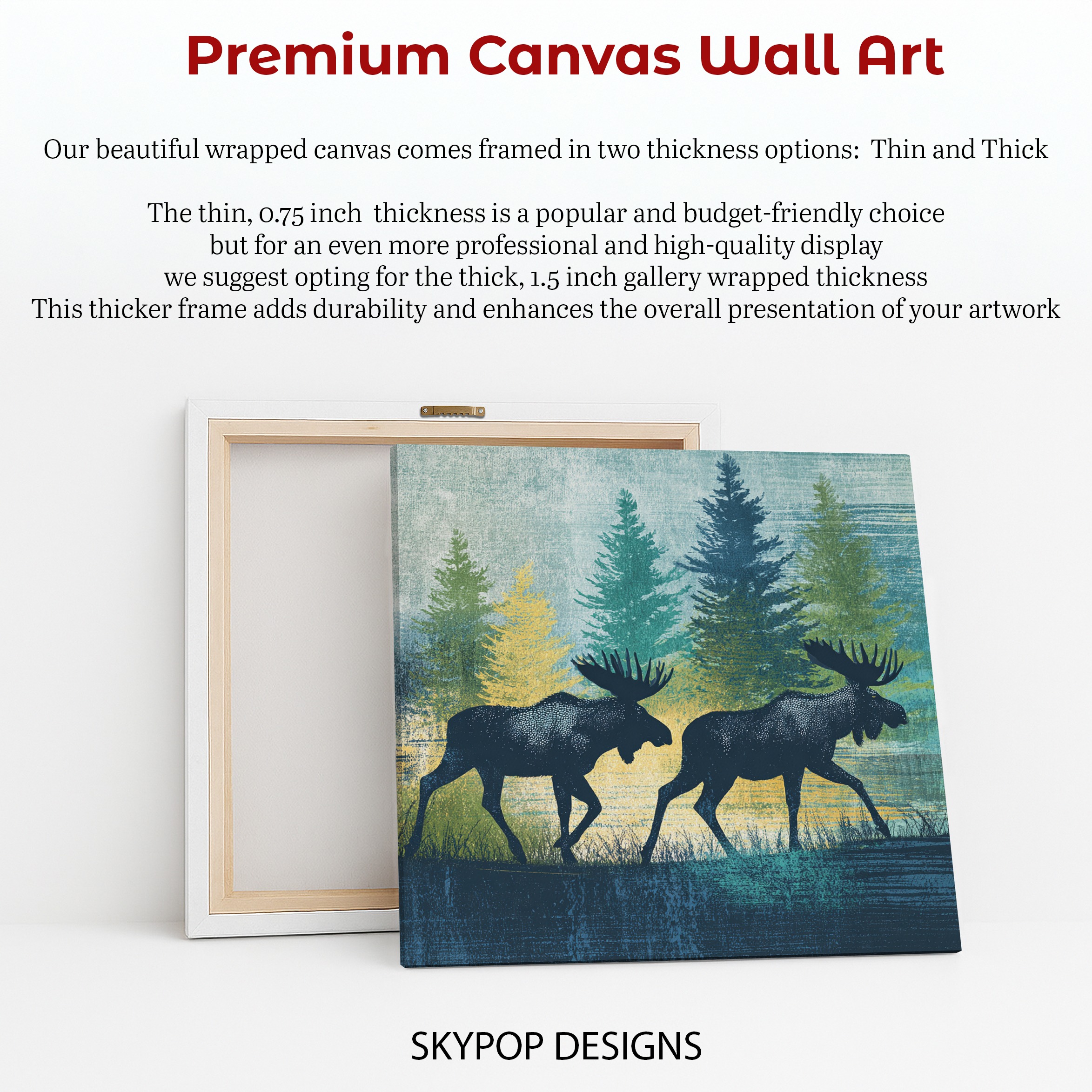 6.jpg Moose Forest Art