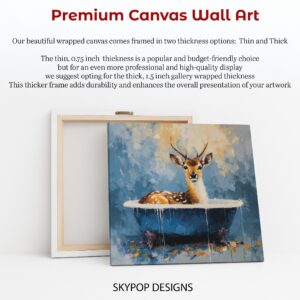 Deer Bathtime Art