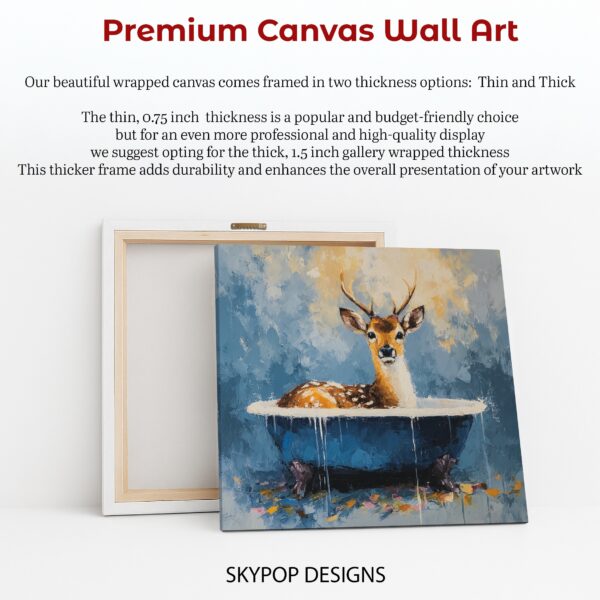 Deer Bathtime Art