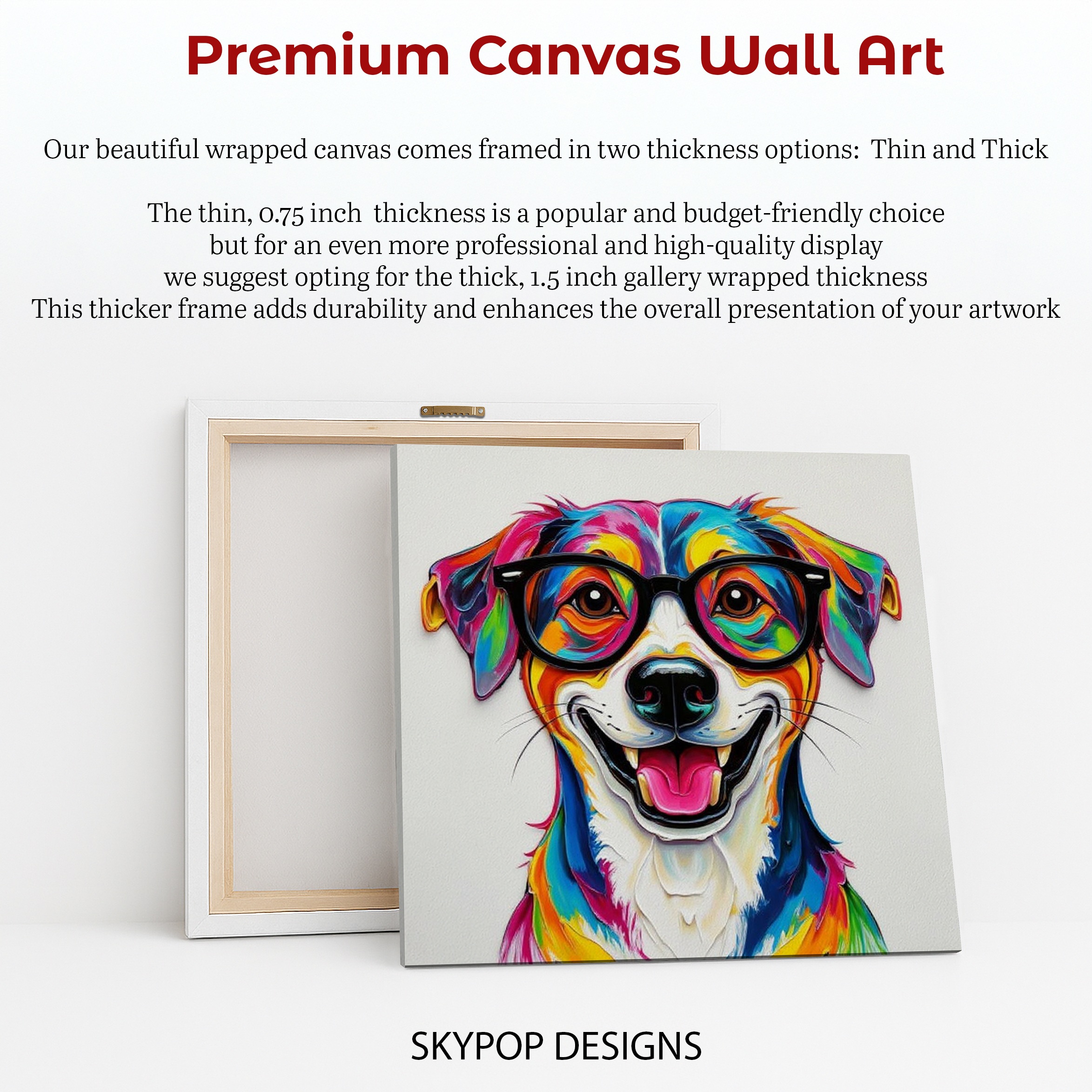 6.jpg Colorful Dog Glasses Art
