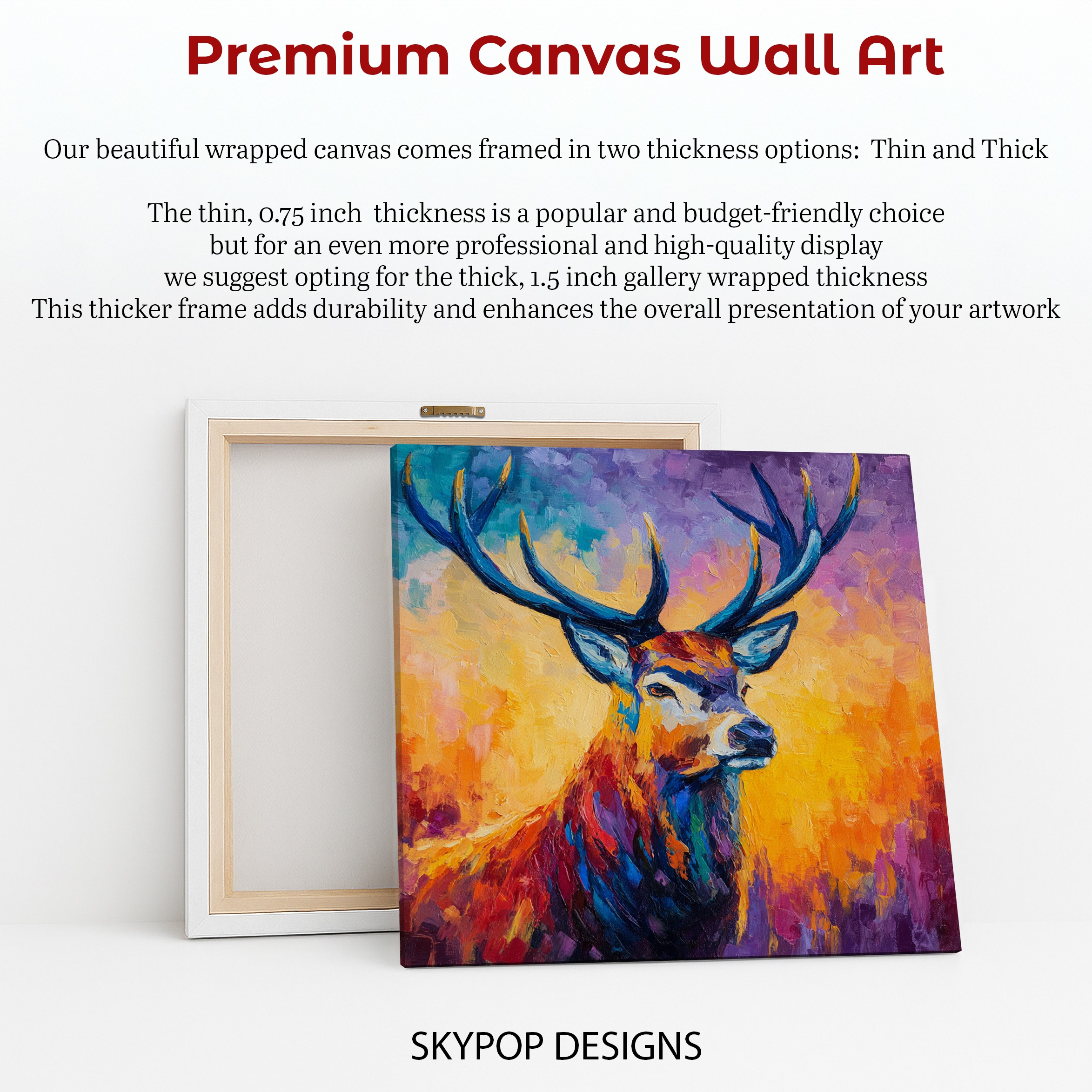 6.jpg Colorful Deer Art