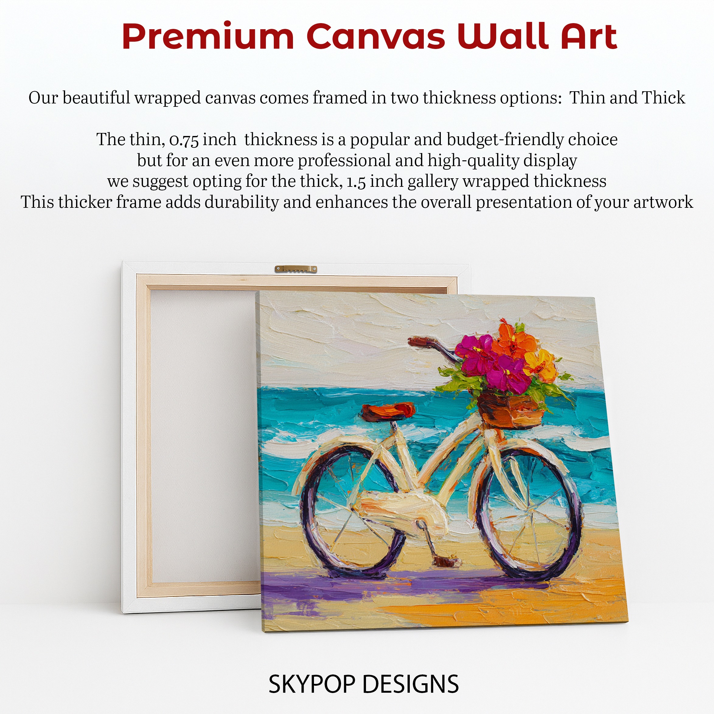 6.jpg Beach Bicycle Blooms Art