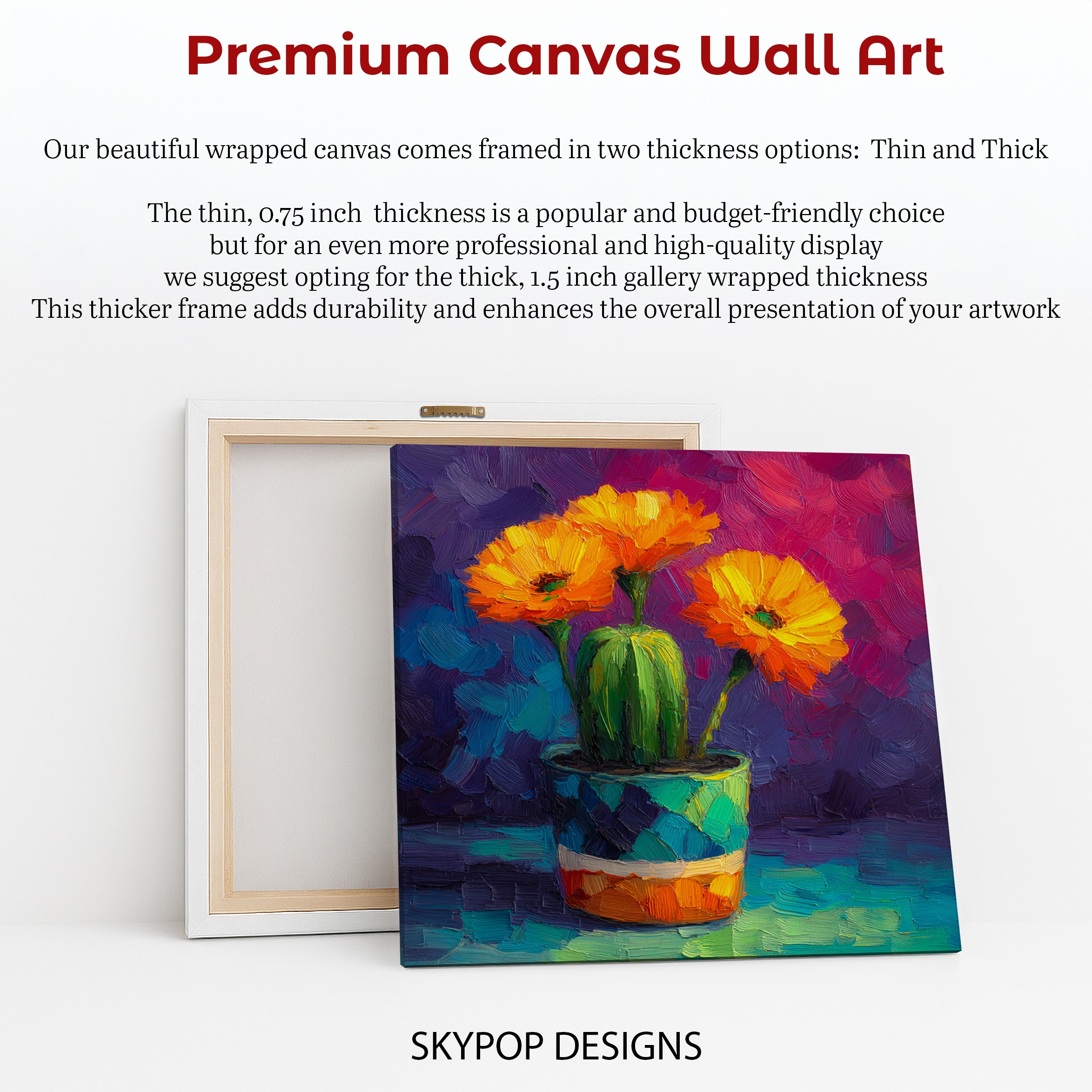 6.jpg Vibrant Marigold Vase Art