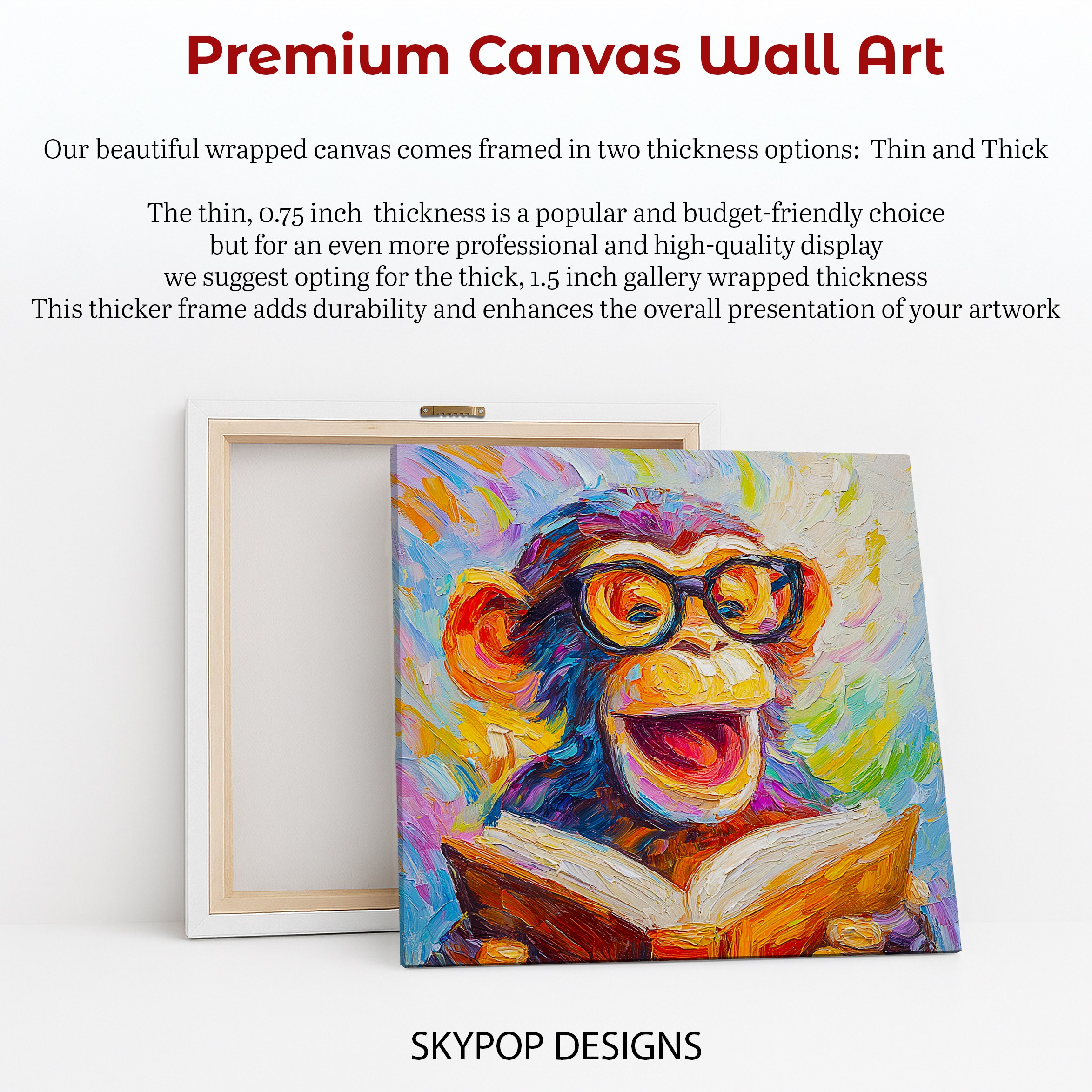 6.jpg Monkey Reading Art