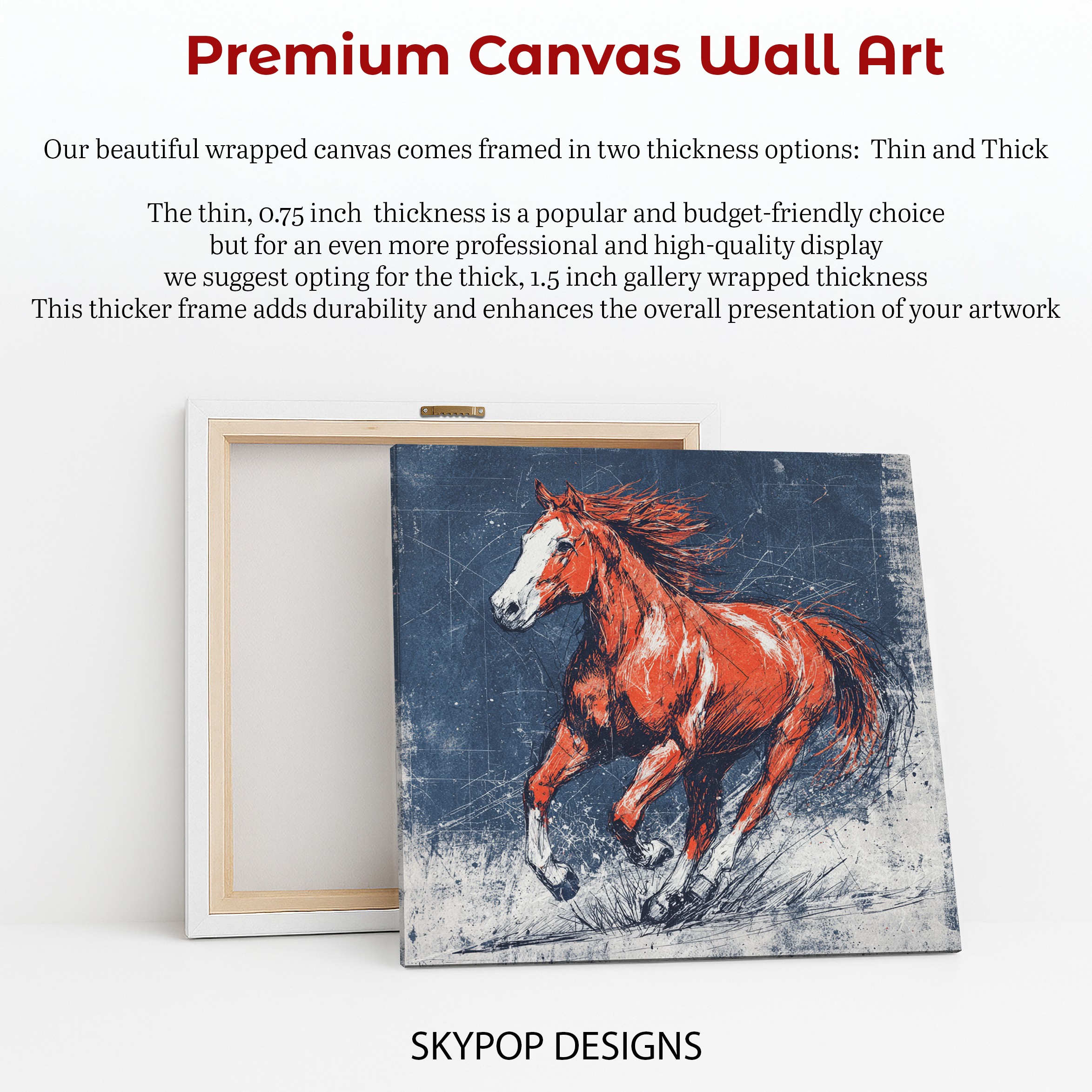 6.jpg Galloping Red Horse Art