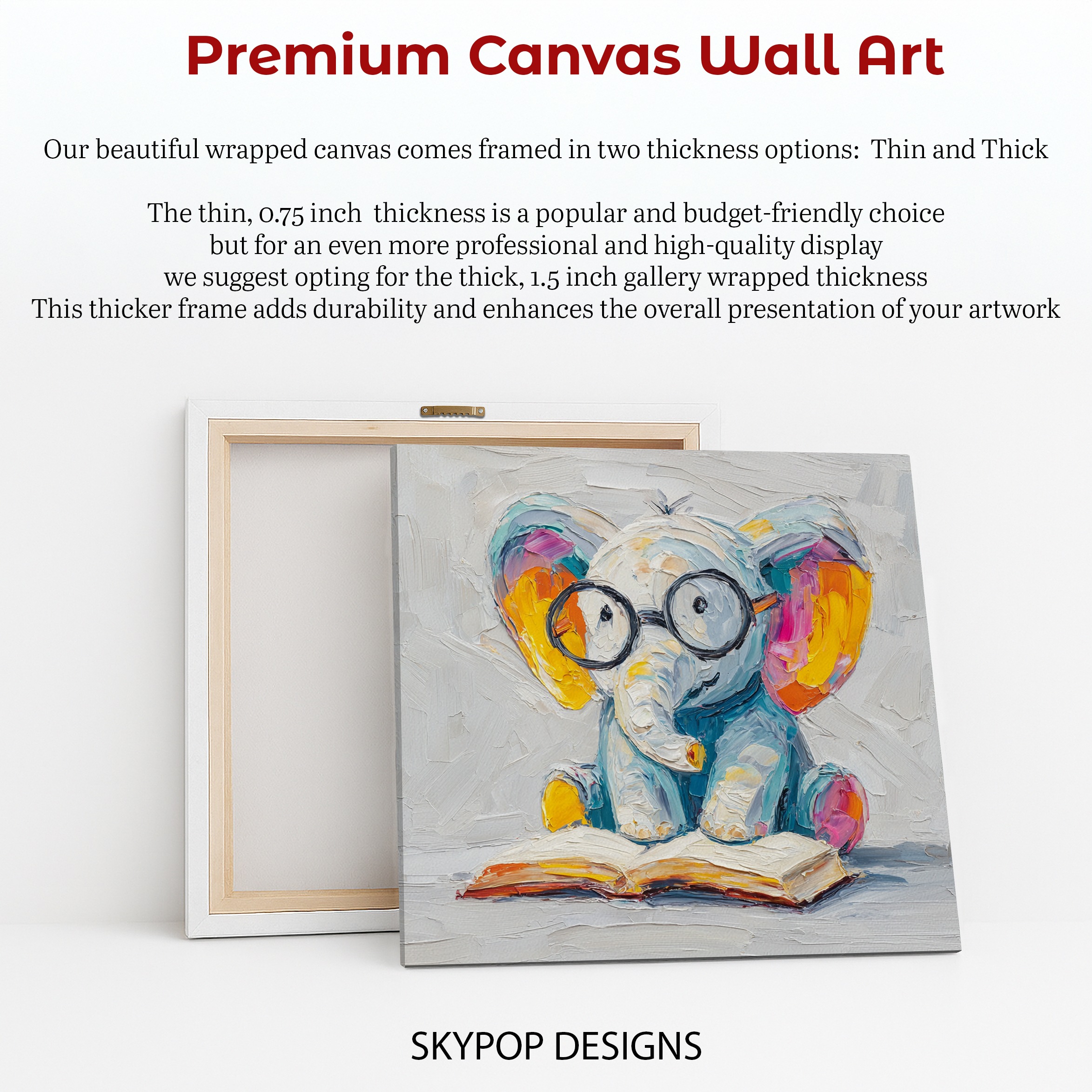 6.jpg Elephant Reading Art