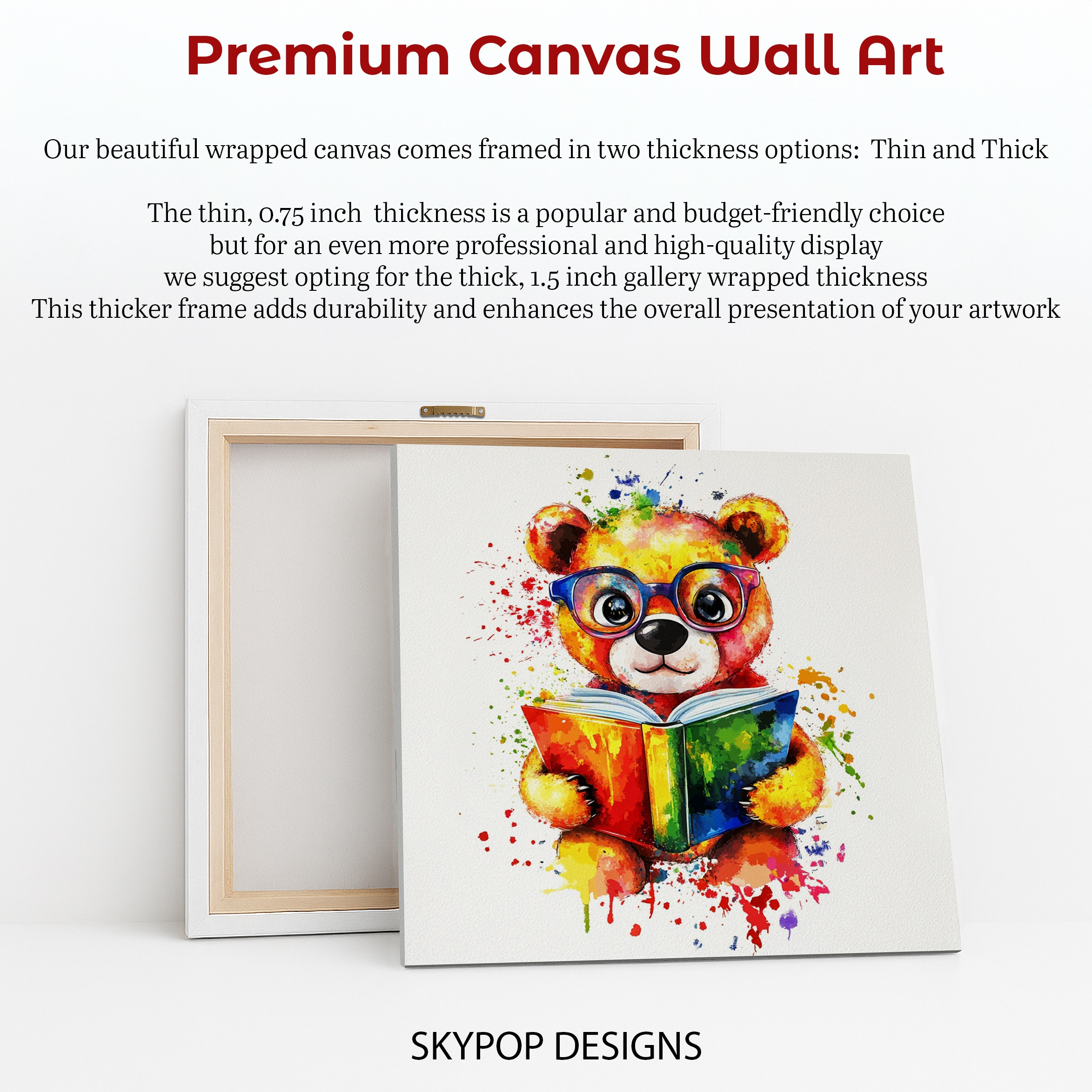 6.jpg Bear Reading Book Art