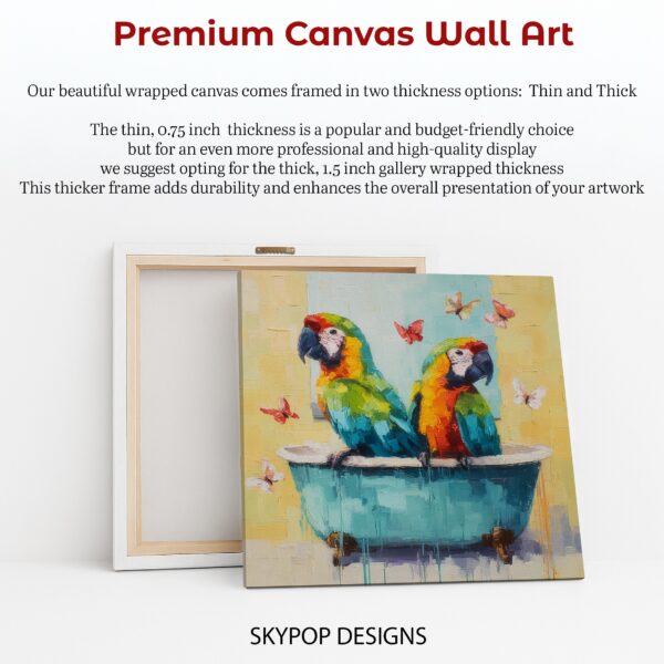 Macaw Bath Time Fun Art