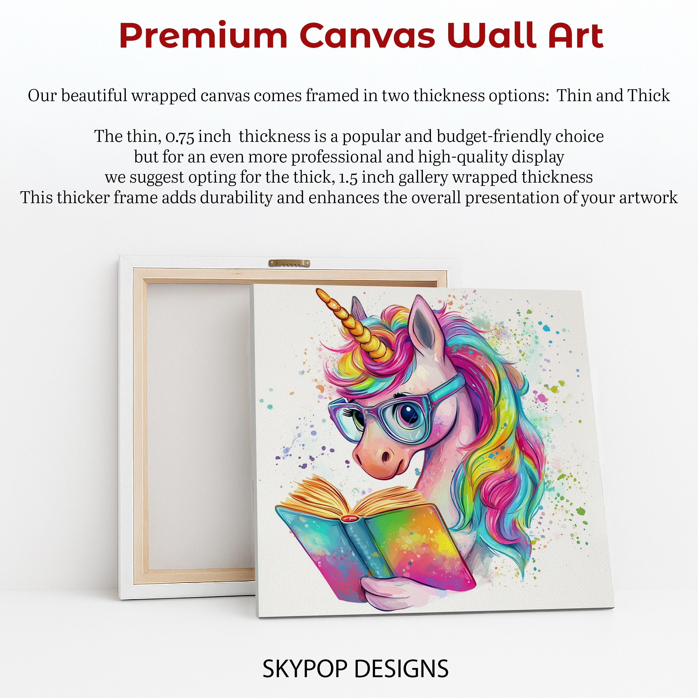 6.jpg Unicorn Reading Book Art