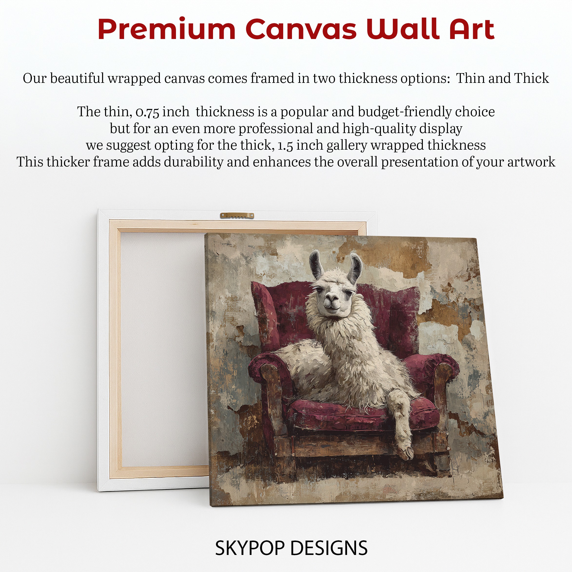 6.jpg Llama Armchair Art