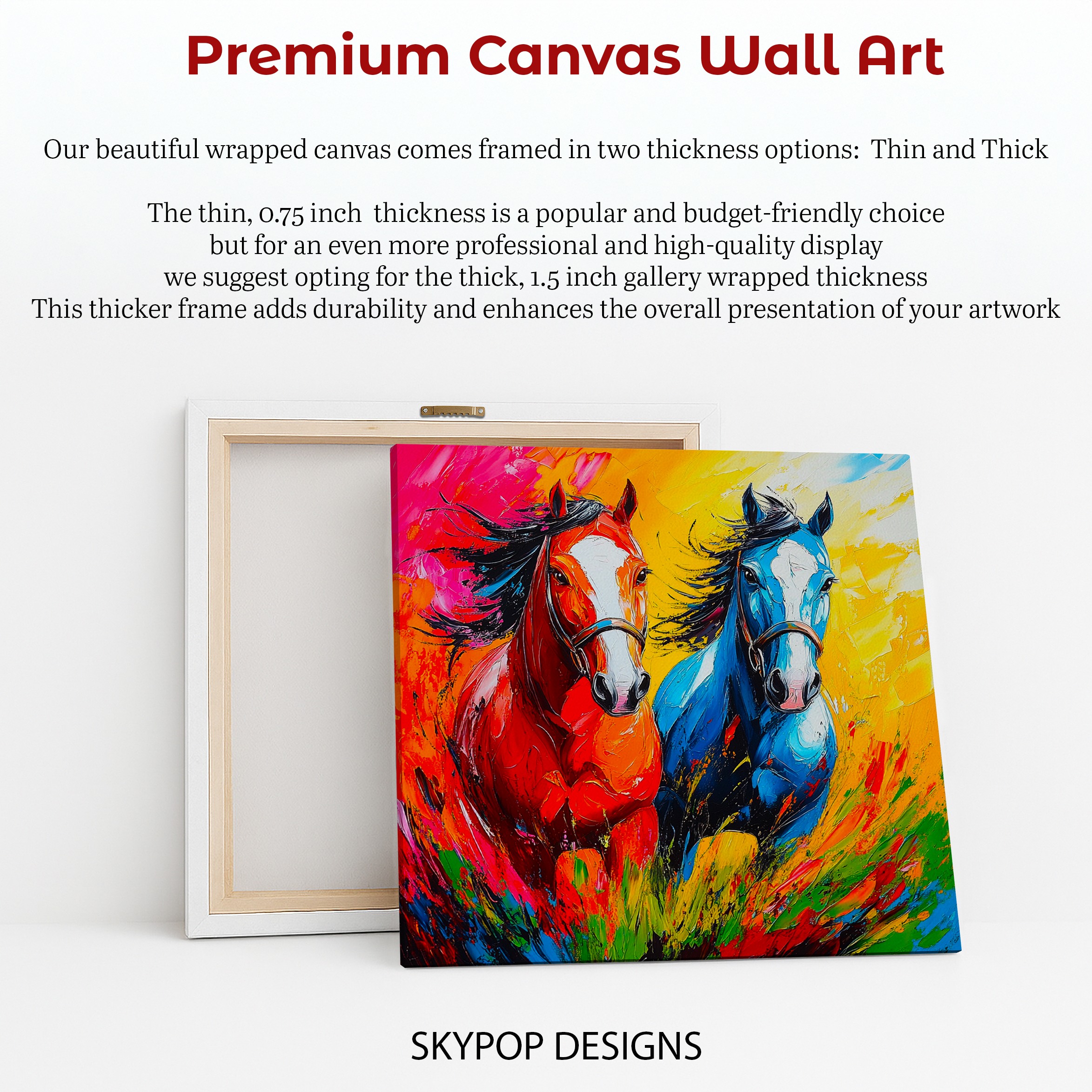 6.jpg Colorful Horses Art