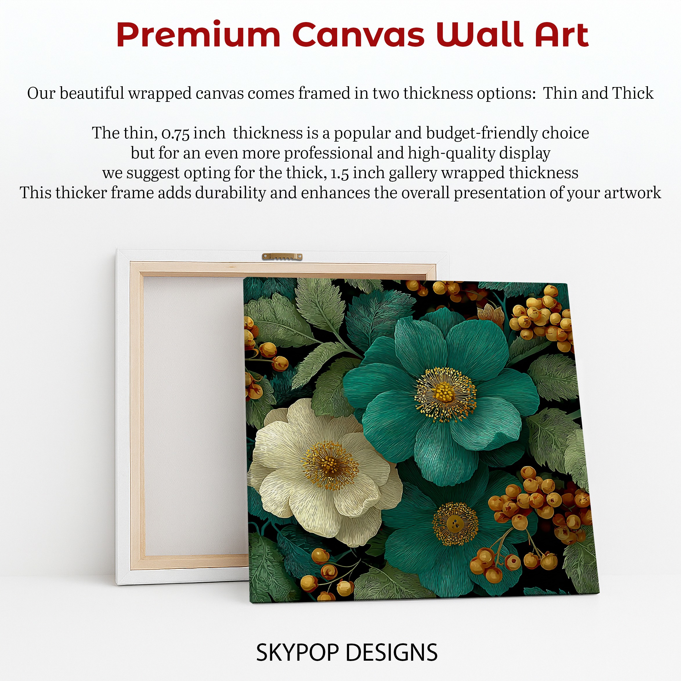 6.jpg Teal Flower Art