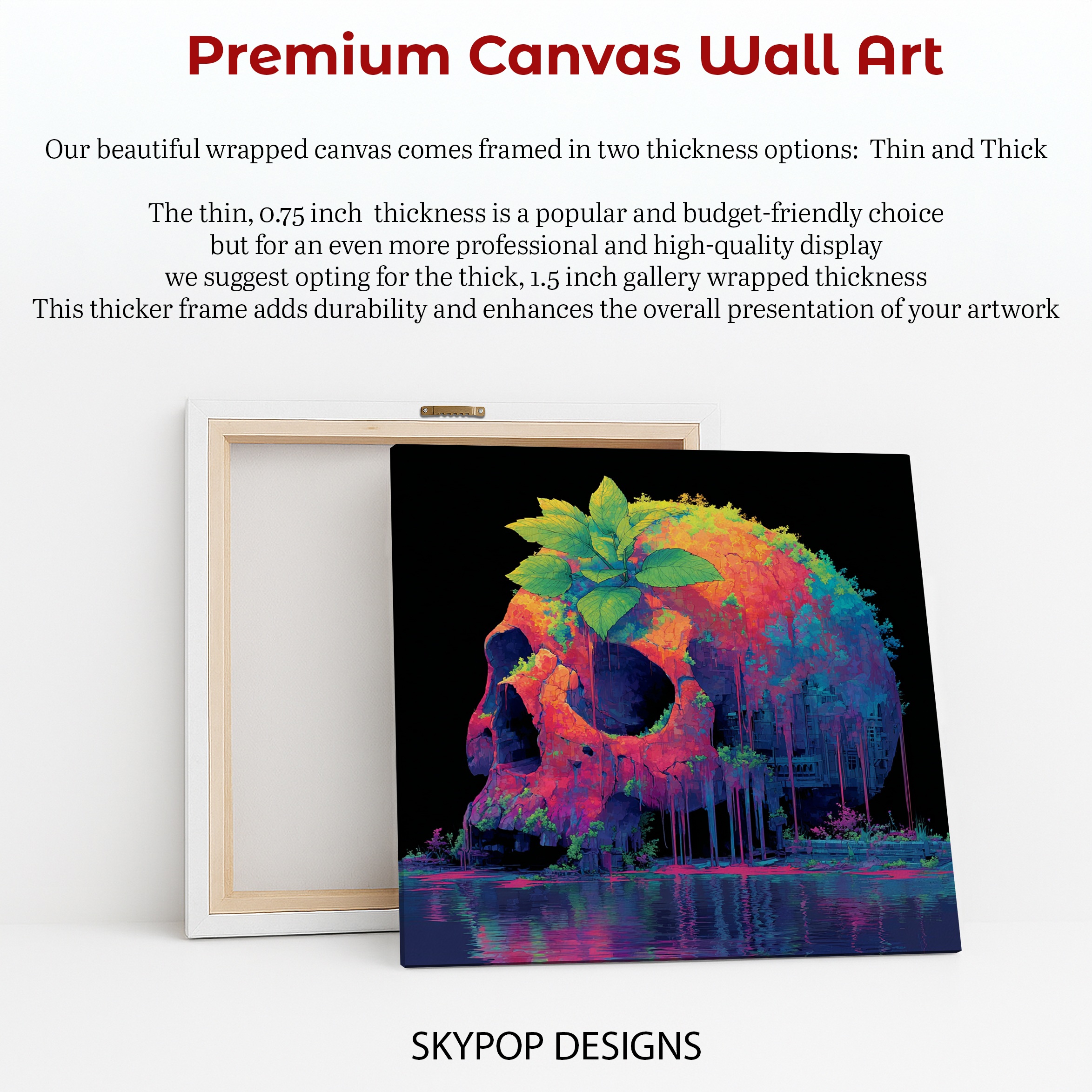 6.jpg Colorful Skull Nature Art