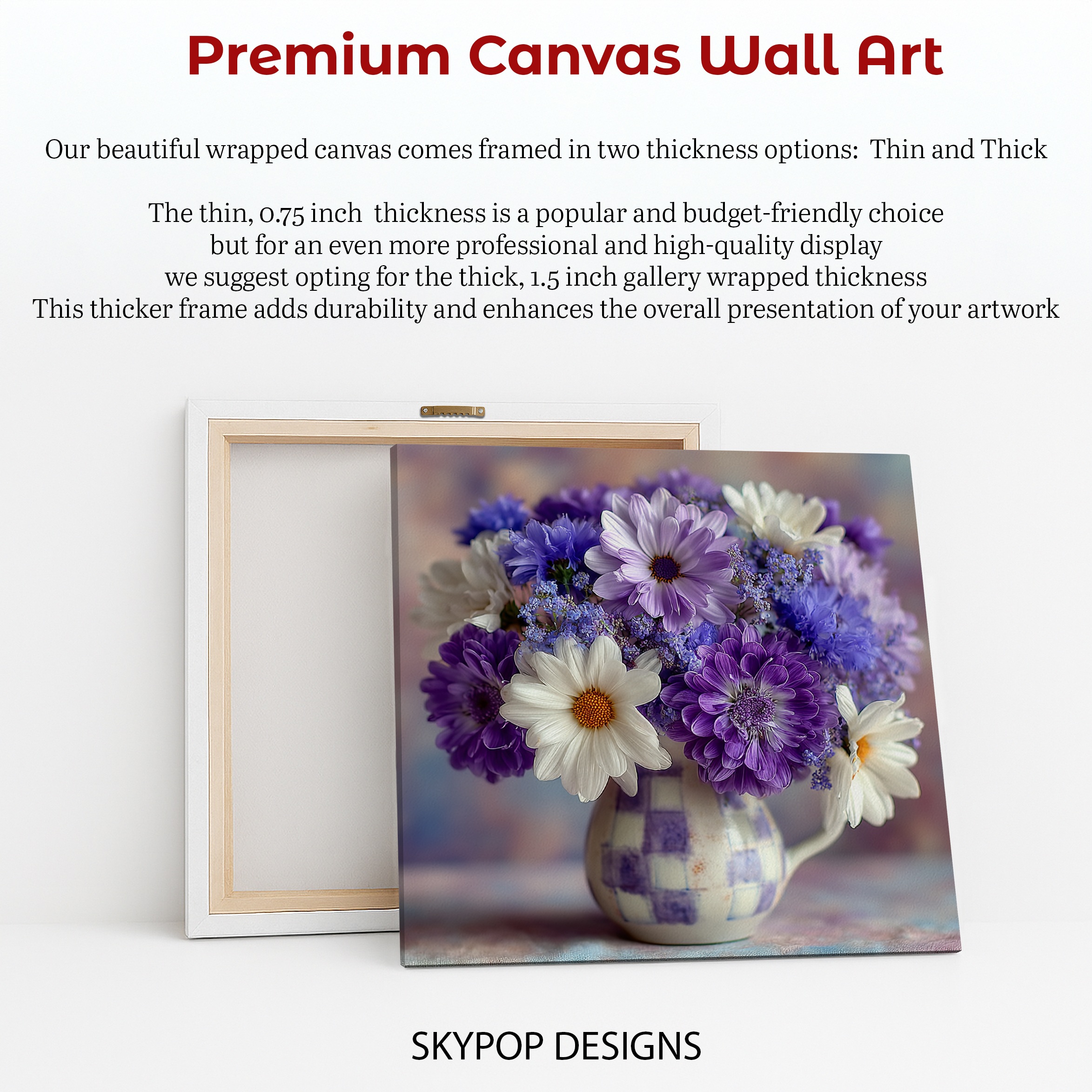 6.jpg Purple Daisy Bouquet Art