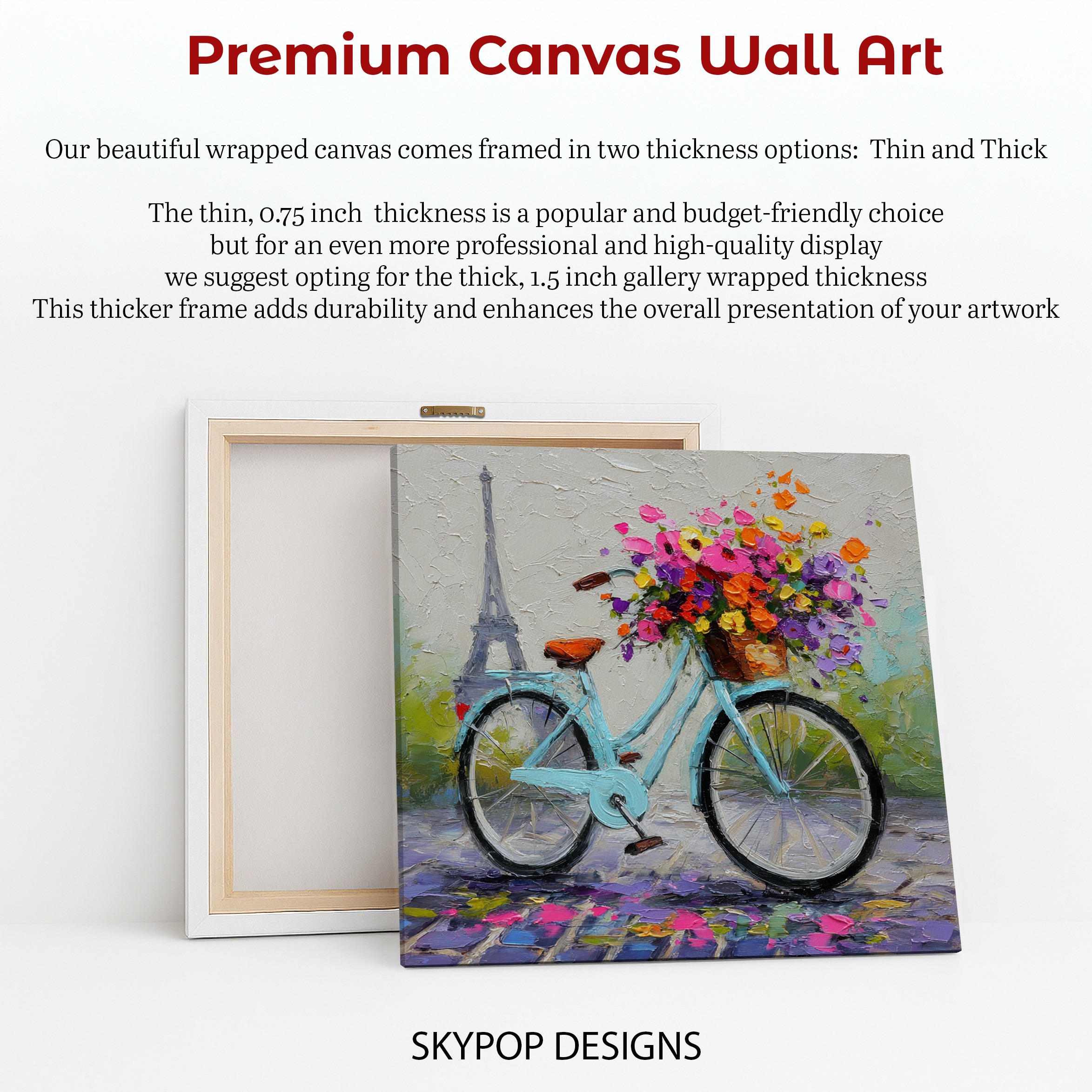 6.jpg Paris Bicycle Blooms Art