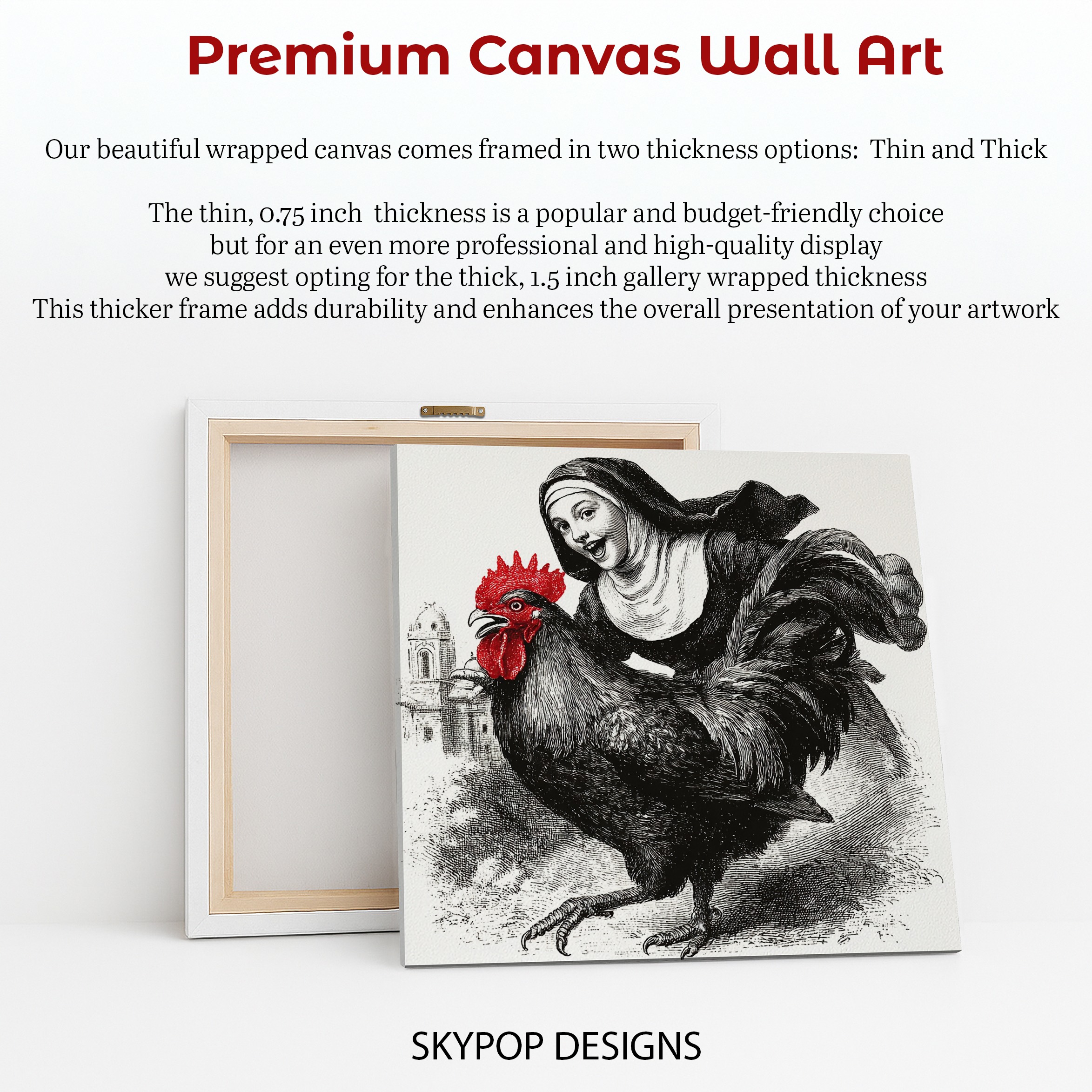 6.jpg Nun and Rooster Art