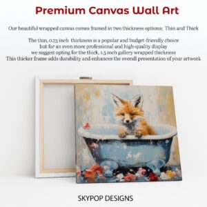 Fox Bath Time Art