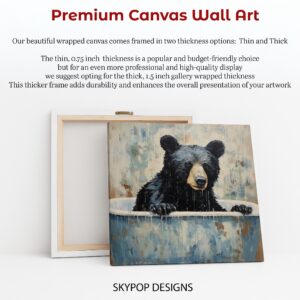Bear Bathtime Art
