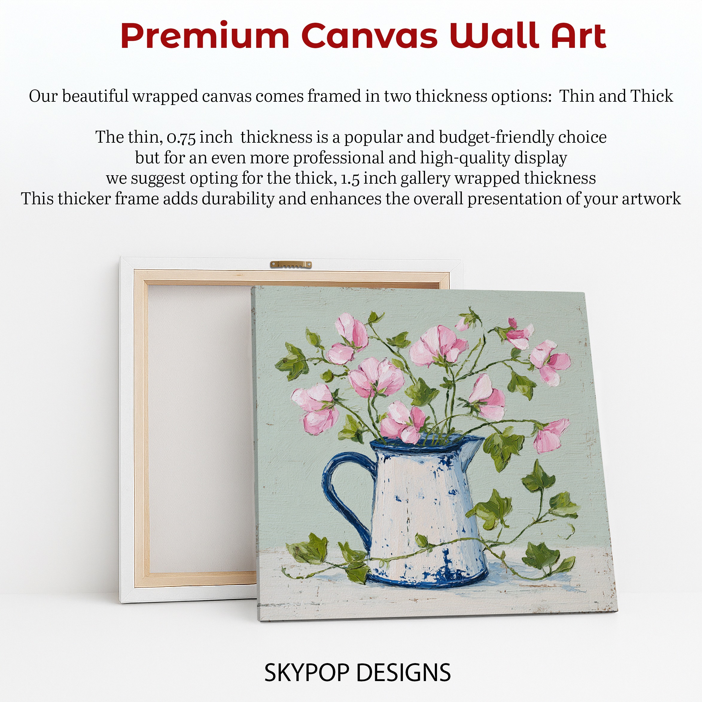 6.jpg Pink Sweet Pea Flower Art