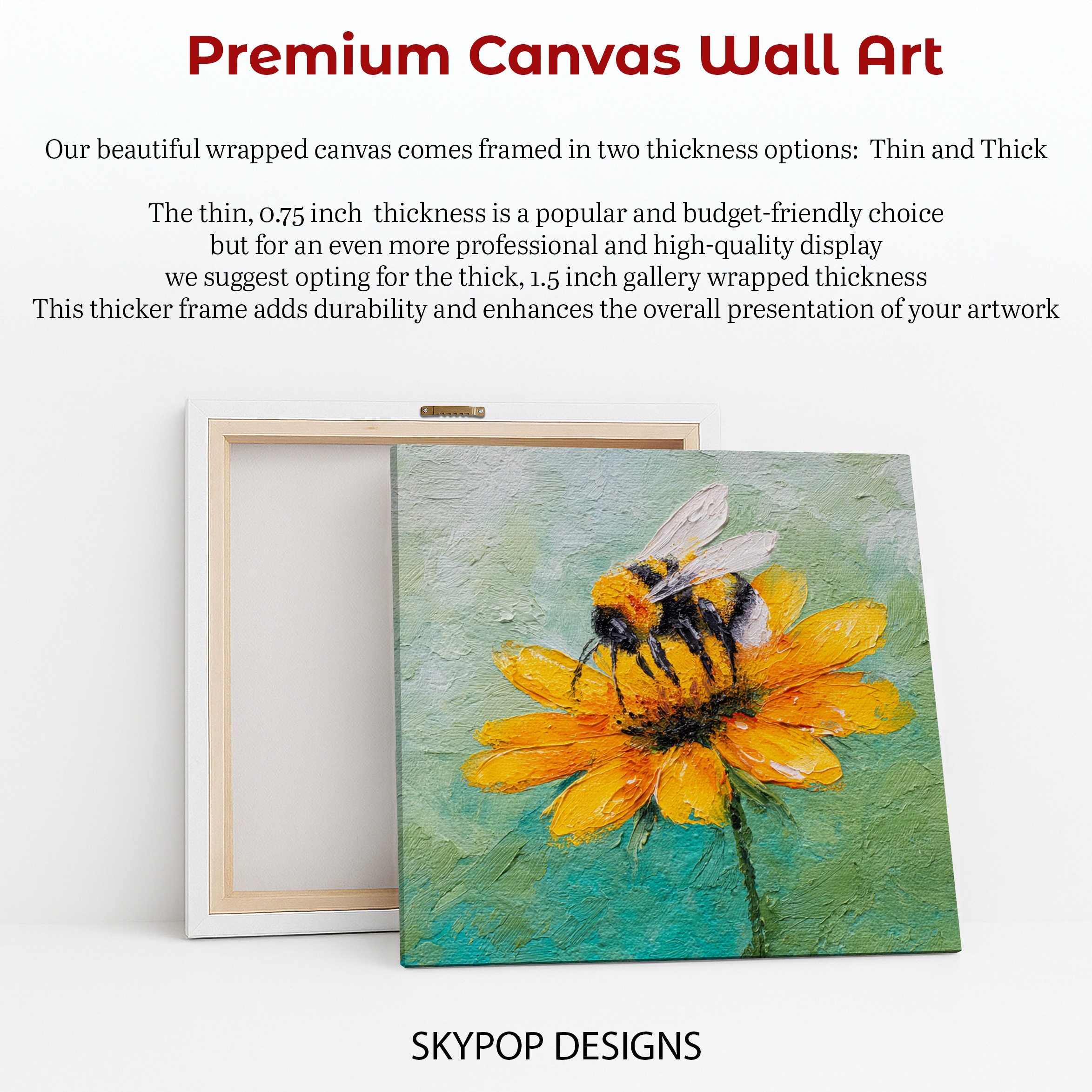 6.jpg Bee Sunflower Art