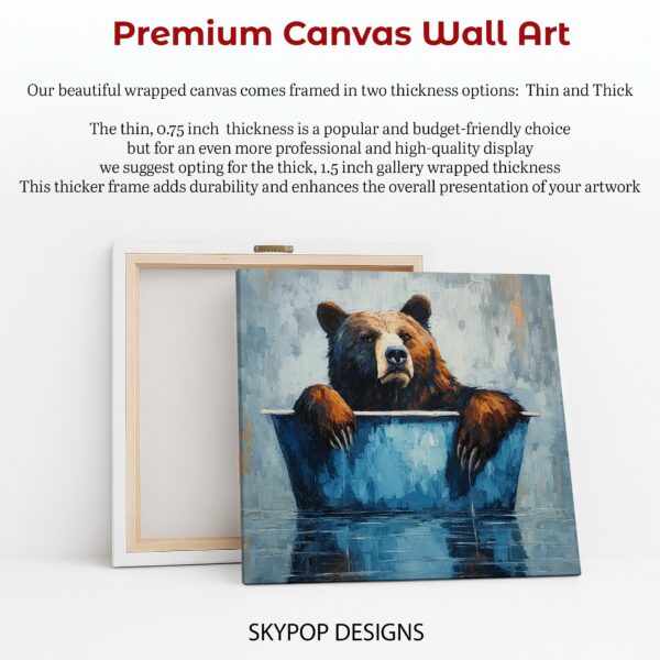 Bear Bath Time Art