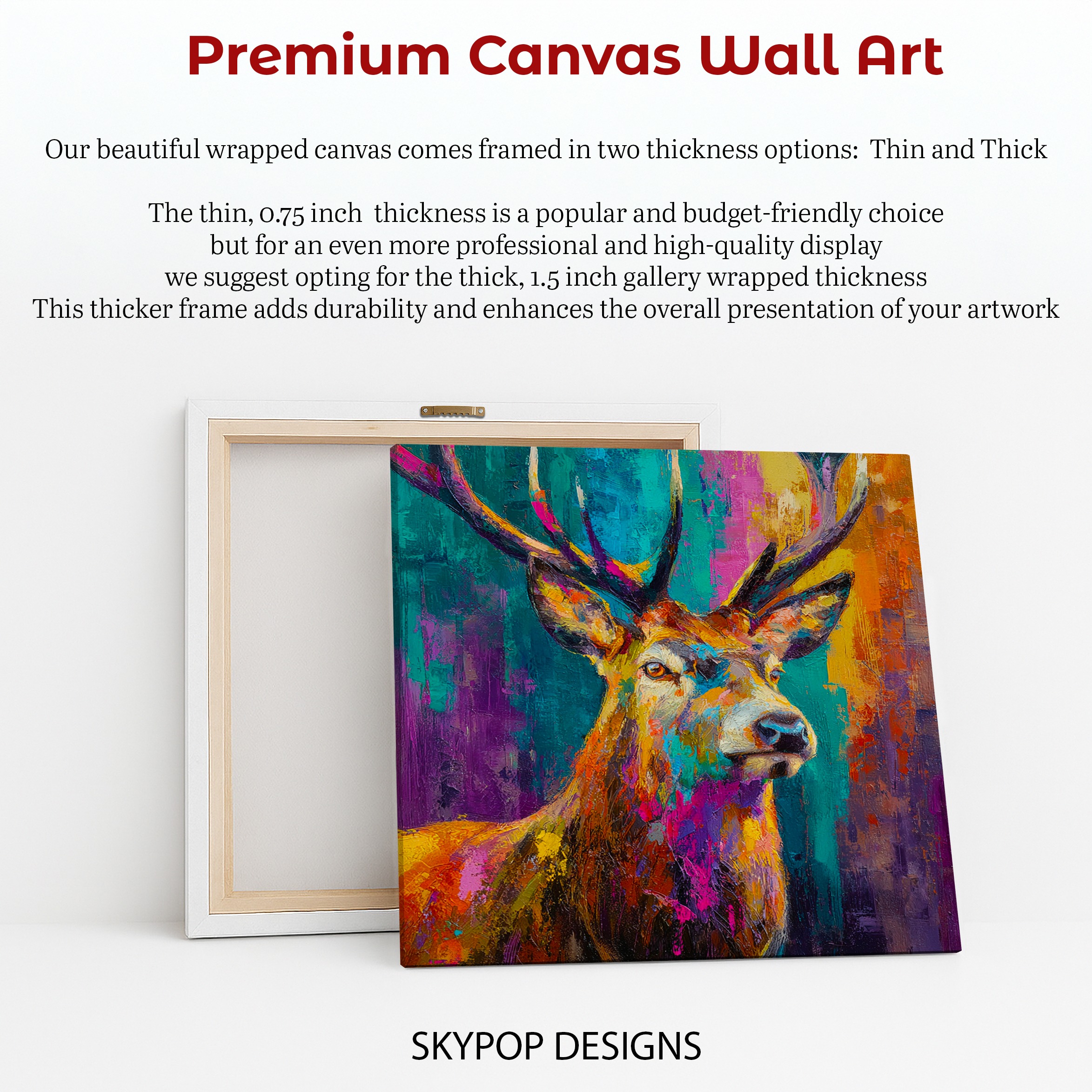6.jpg Colorful Deer Art