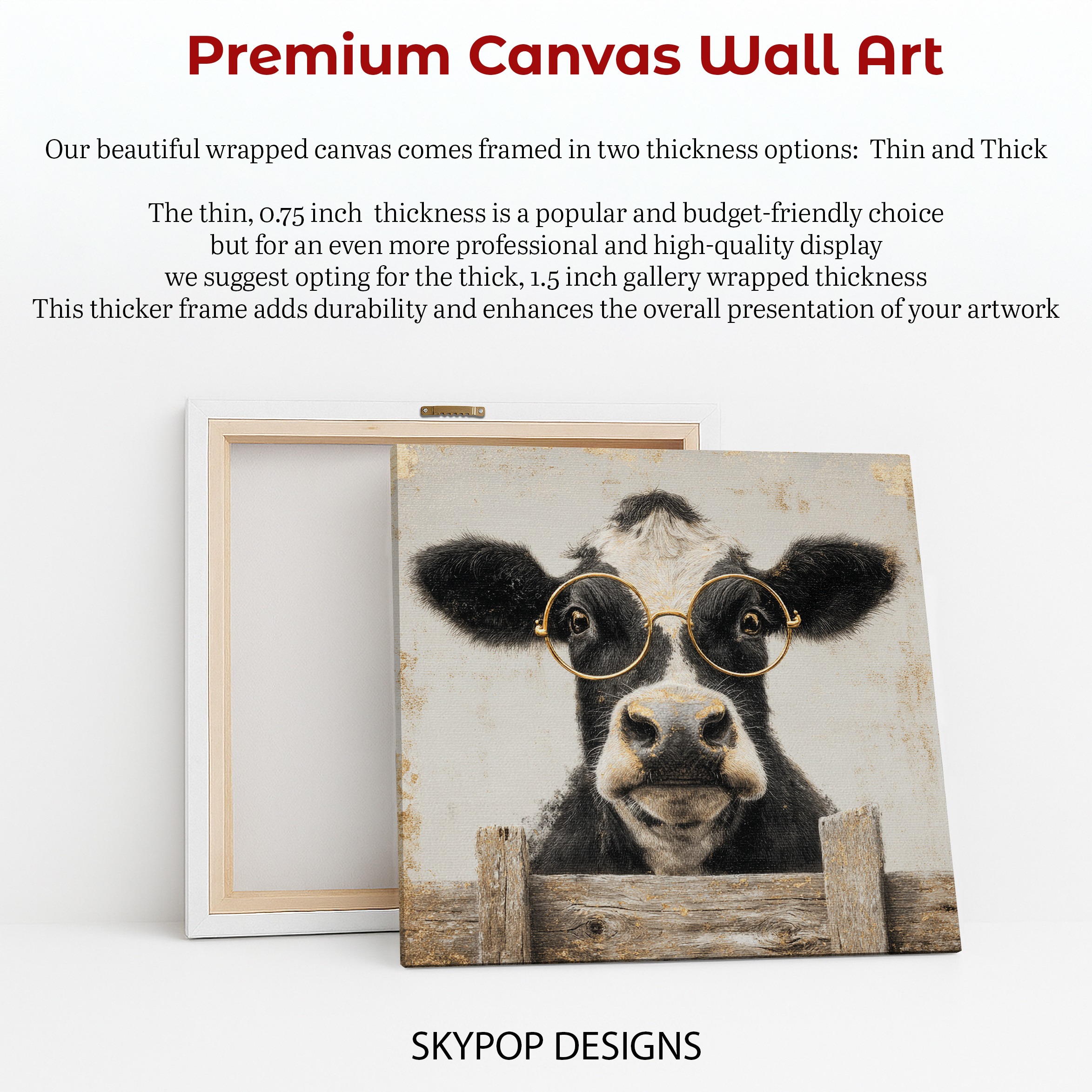6.jpg Cow with Glasses Art