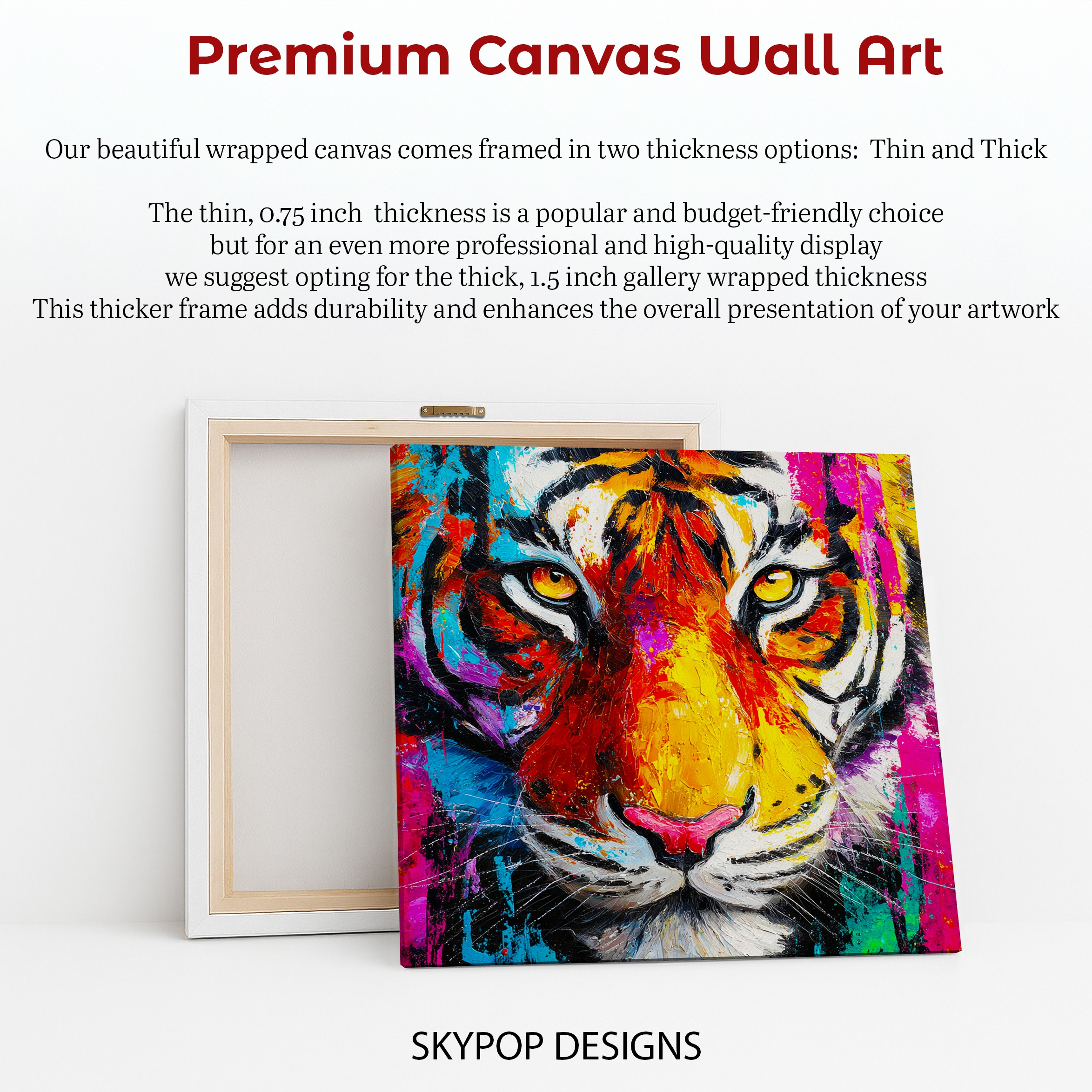 6.jpg Colorful Tiger Face Art