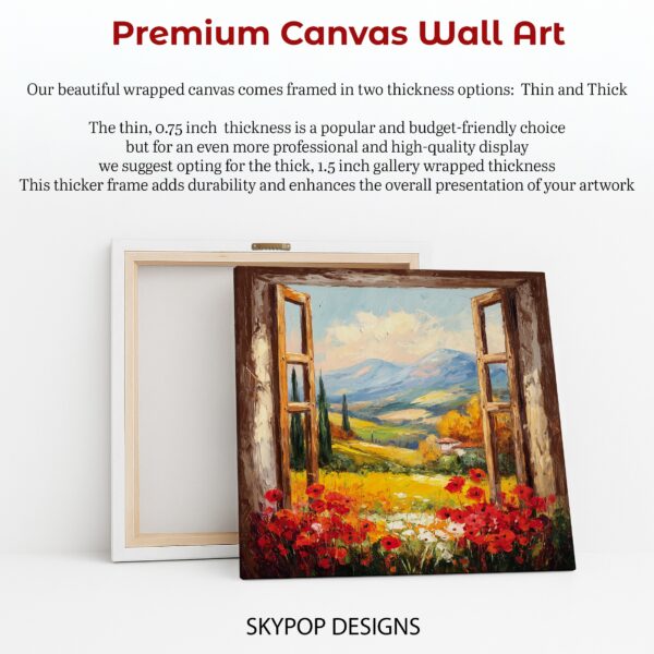 Tuscan Window View Art