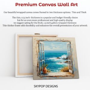 Coastal Window View Art