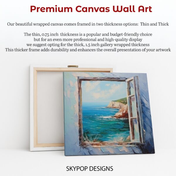 Coastal Window View Art